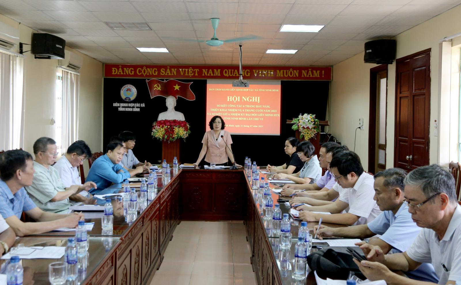 Hội nghị sơ kết công tác 06 tháng đầu năm 2023, Ban Chấp hành Liên minh HTX tỉnh Ninh Bình