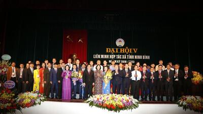 Ảnh Đại hội V Liên minh HTX tỉnh Ninh Bình, nhiệm kỳ 2018-2023