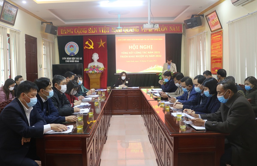 Ban chấp hành Liên minh HTX tỉnh Ninh Bình tổng kết hoạt động năm 2021