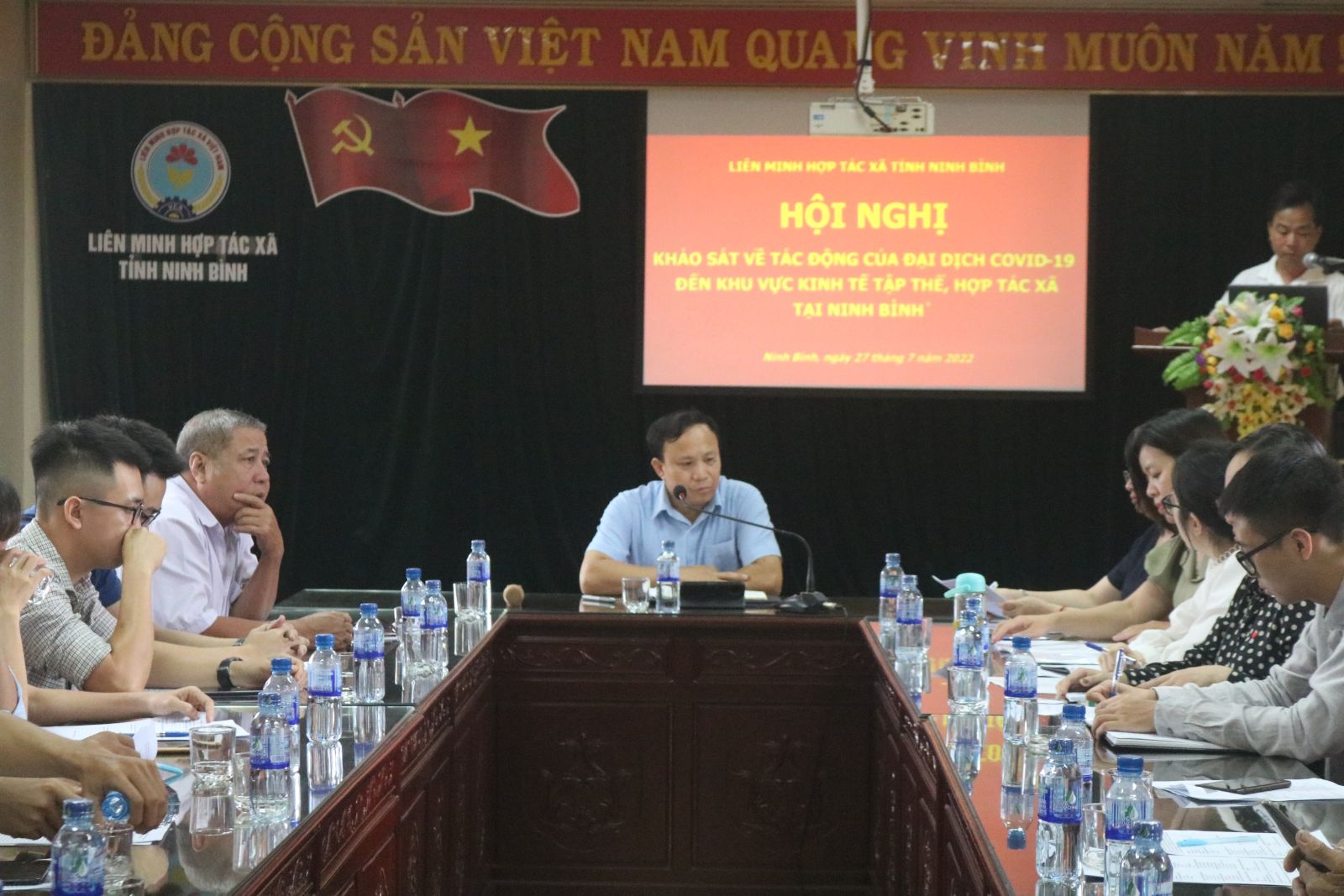 Hội nghị khảo sát tác động của đại dịch Covid-19 đối với thành viên, người lao động của HTX trên địa bàn tỉnh Ninh Bình