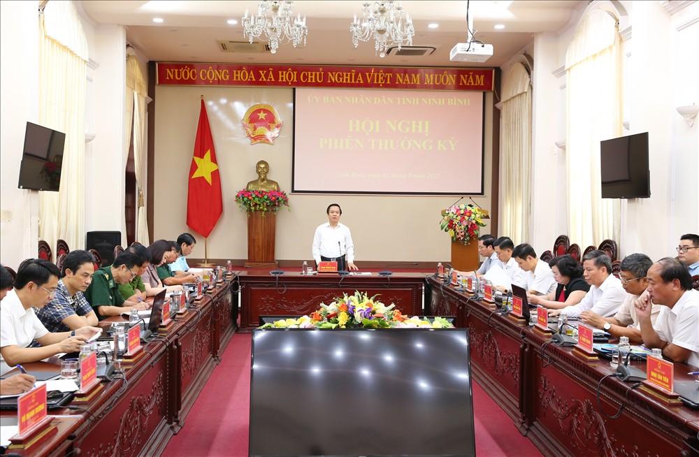 Hội nghị UBND tỉnh Ninh Bình phiên thường kỳ tháng 8/2022